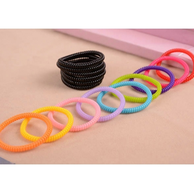 Girls Hair Bands Elastic Rubber Telephone Wire Hair Ties Rope Hair Accessories